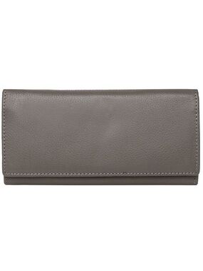 Karla Hanson continental taupe leather wallet